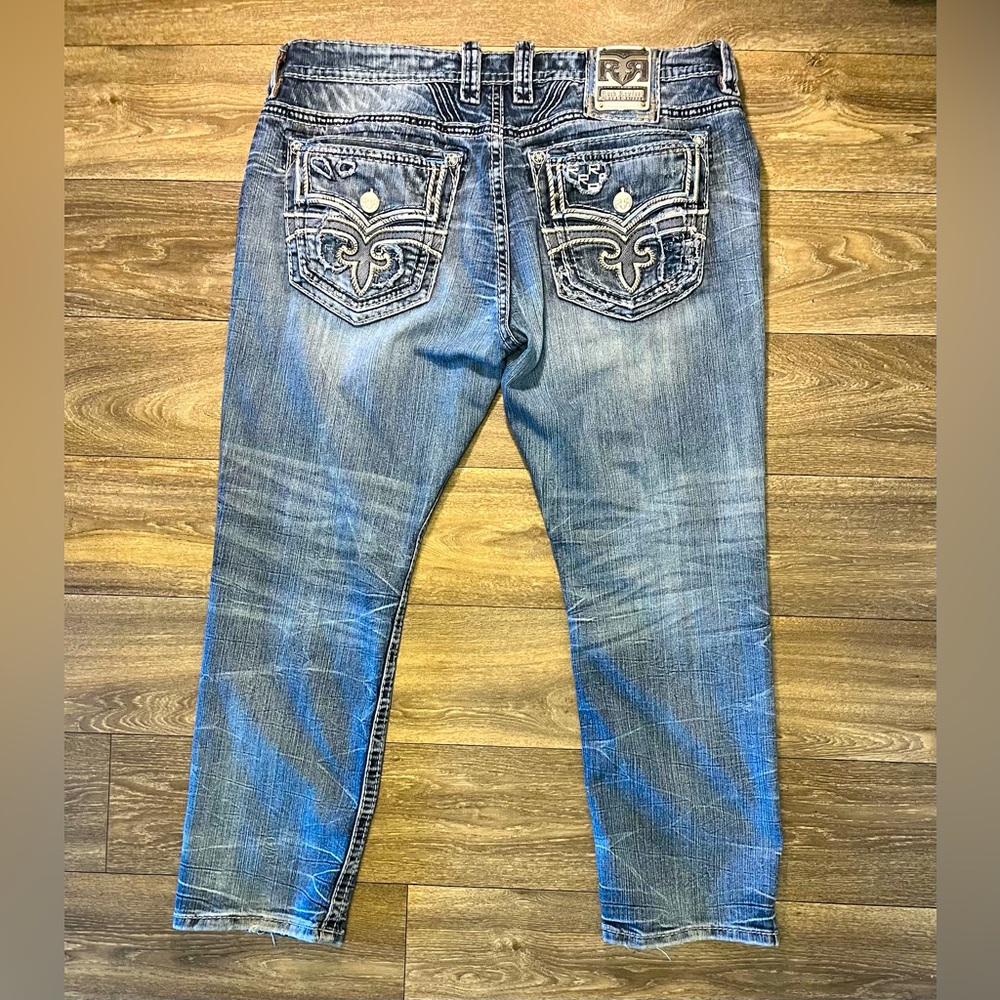 Rock Revival Cace Relaxed Taper Stretch Jean Size 40